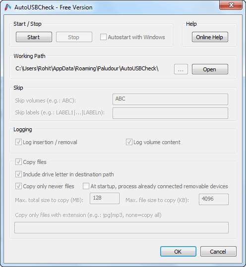 Copy USB Drive Files automatically