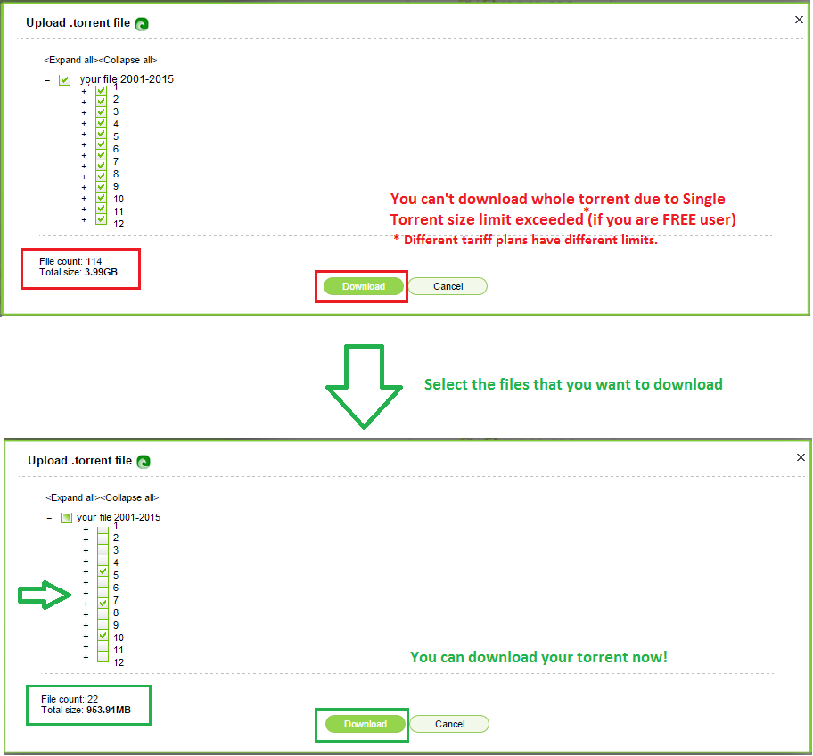 how to download torrent file with idm more than 5gb