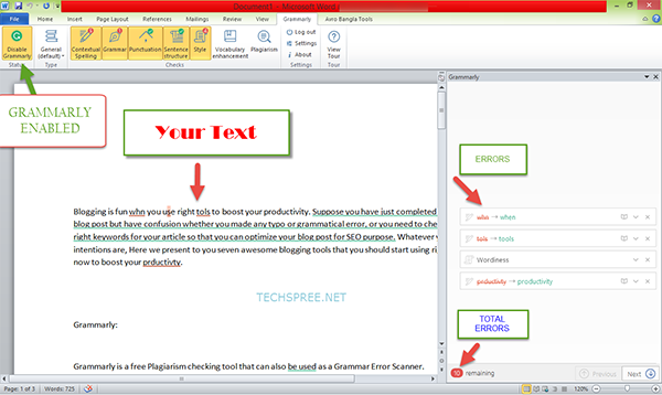 download grammarly for word and outlook