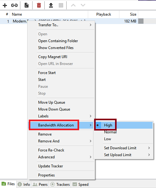 utorrent bandwidth speed test failed 10047