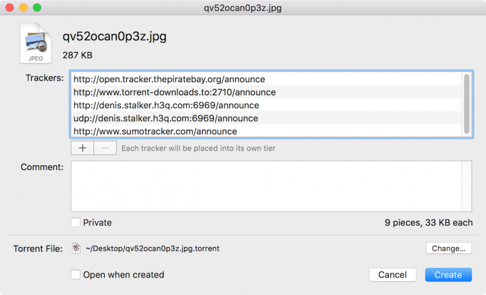 How to create a torrent file and launch it on public trackers - 53